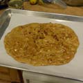 Cooled peanut brittle