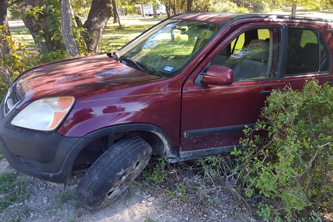 2002 Honda CR-V crash